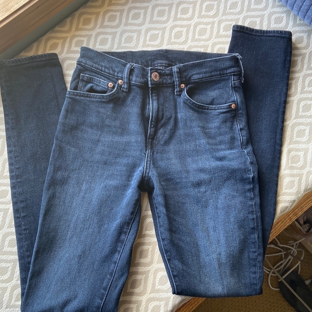 H&M Mens Black Skinny Jean 28x34 (32)